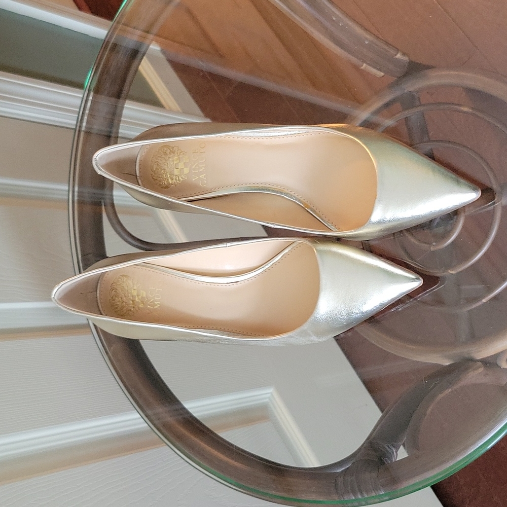 Vince Camuto Gold Heels